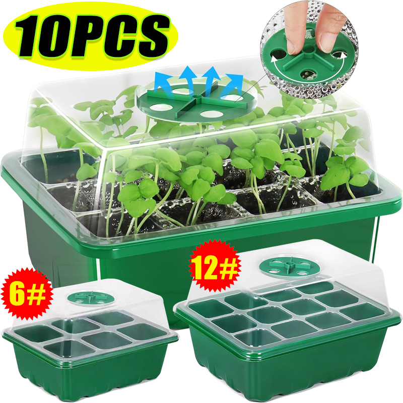 Dome Propagation Kit - 6/12 griglie iniziale in crescita vassoi